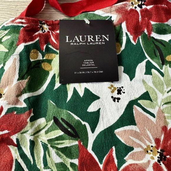 GIFT SET Ralph Lauren Bib Apron & Legno Italian Olive Wood Cheese Board NEW - Picture 9 of 13